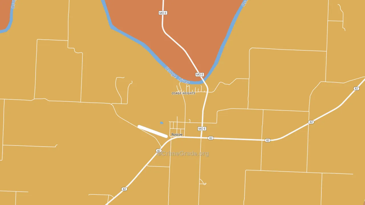 64781, MO Map of Drug-Related Crime Rates