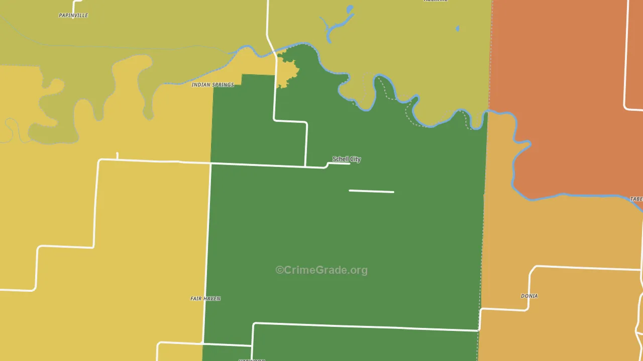 64783, MO Map of Drug-Related Crime Rates