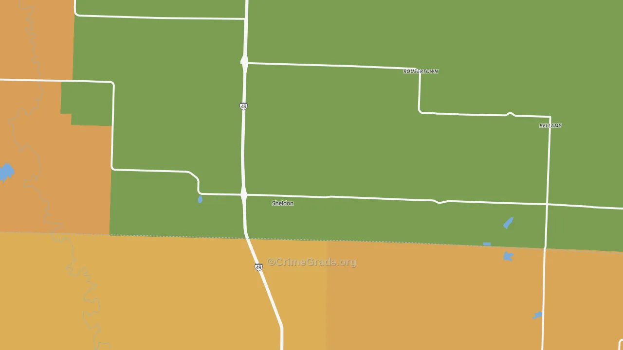 64784, MO Map of Drug-Related Crime Rates