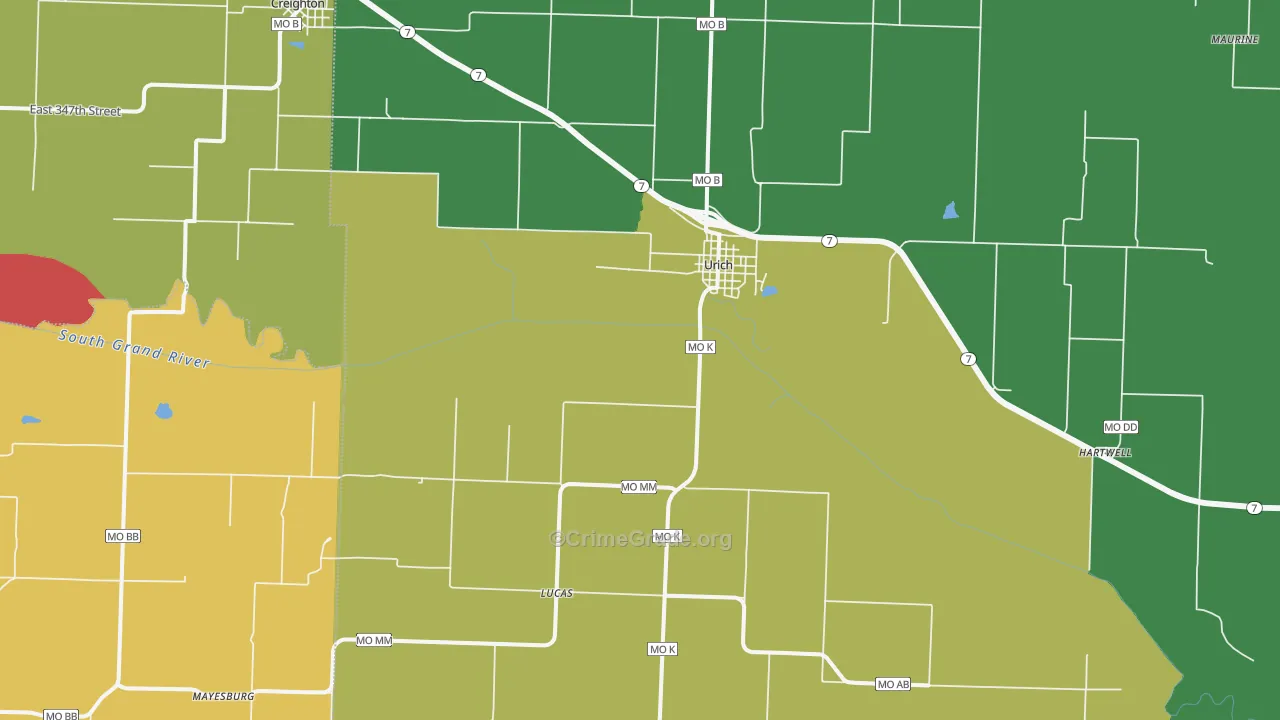 64788, MO Map of Drug-Related Crime Rates