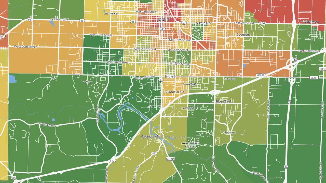 64804, MO Map of Drug-Related Crime Rates