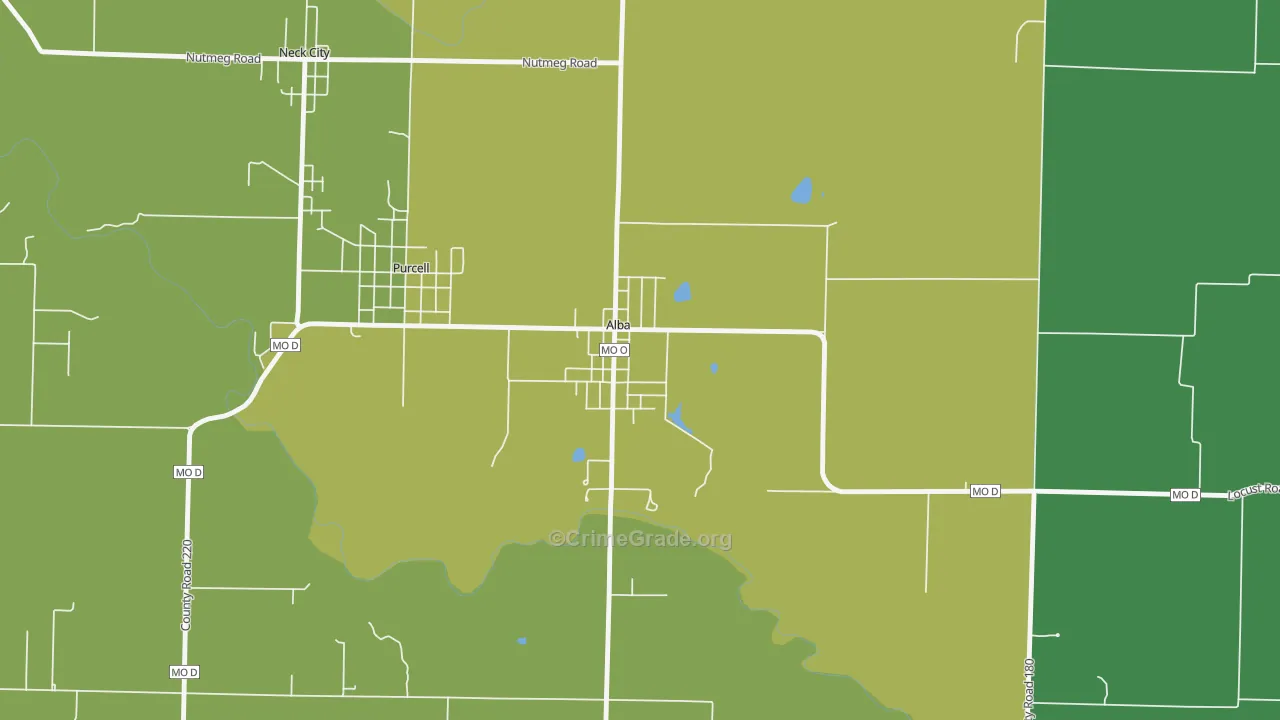 64830, MO Map of Drug-Related Crime Rates