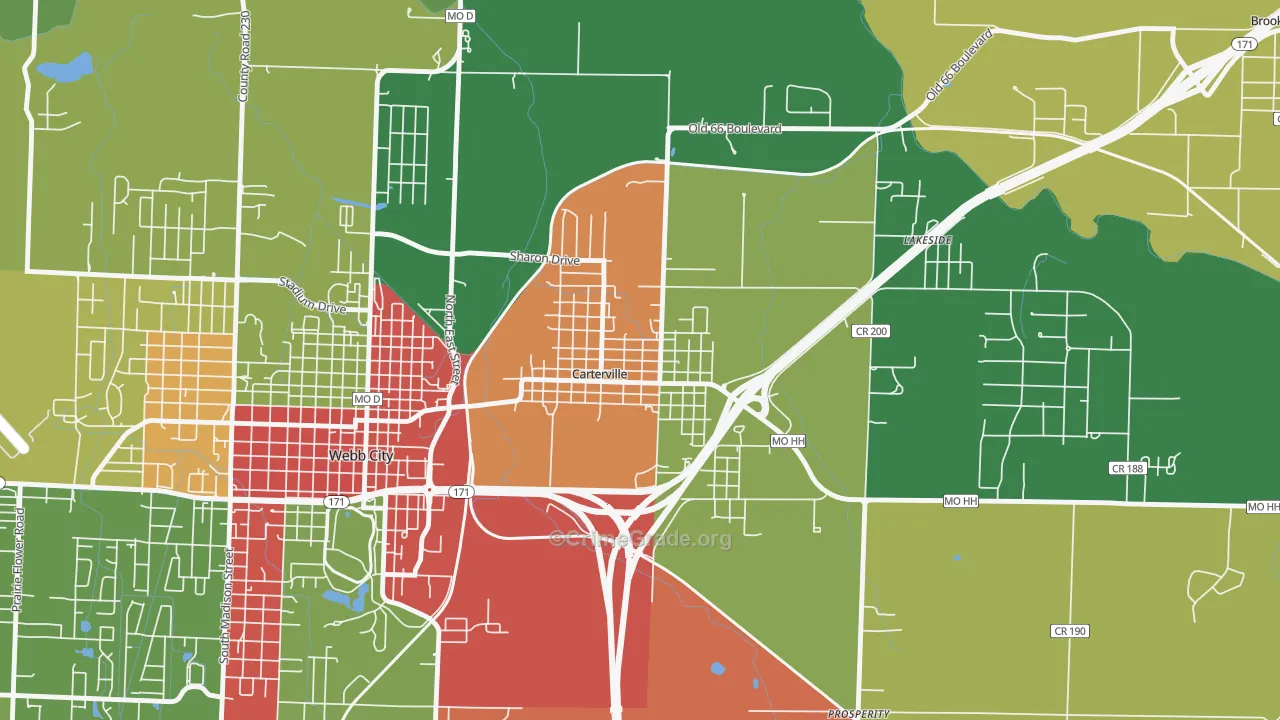 64835, MO Map of Drug-Related Crime Rates