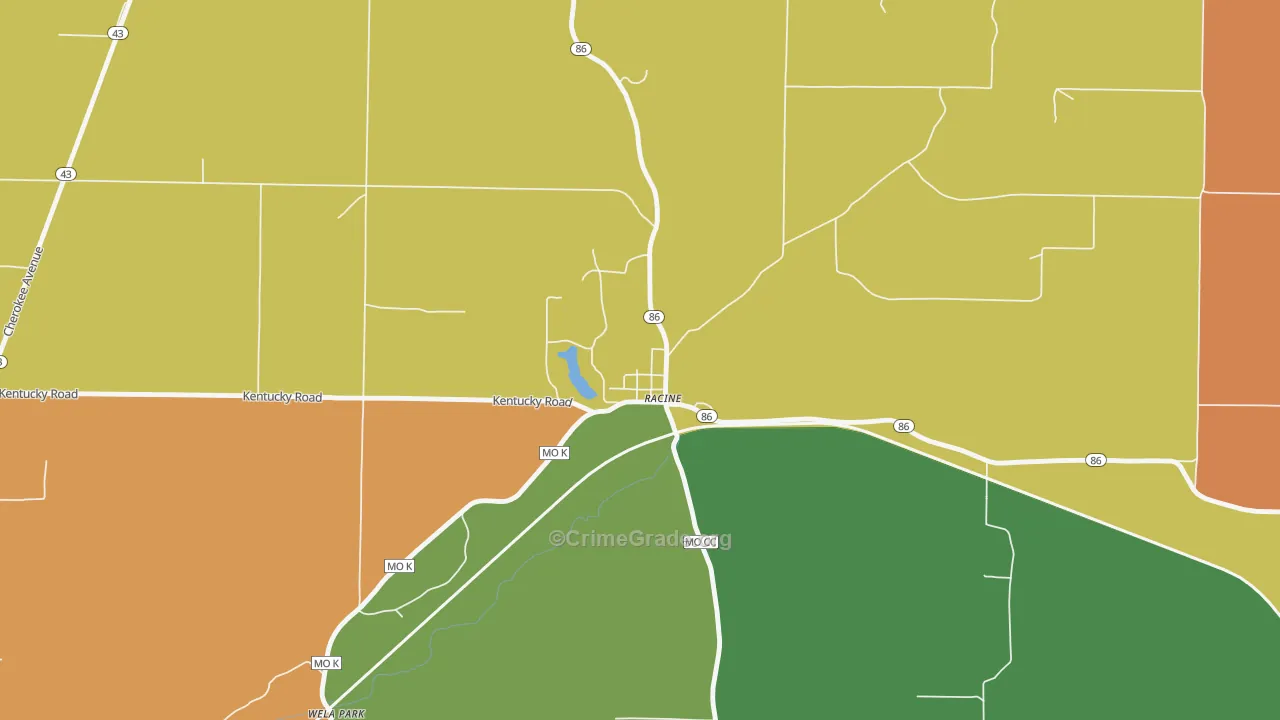 64858, MO Map of Drug-Related Crime Rates