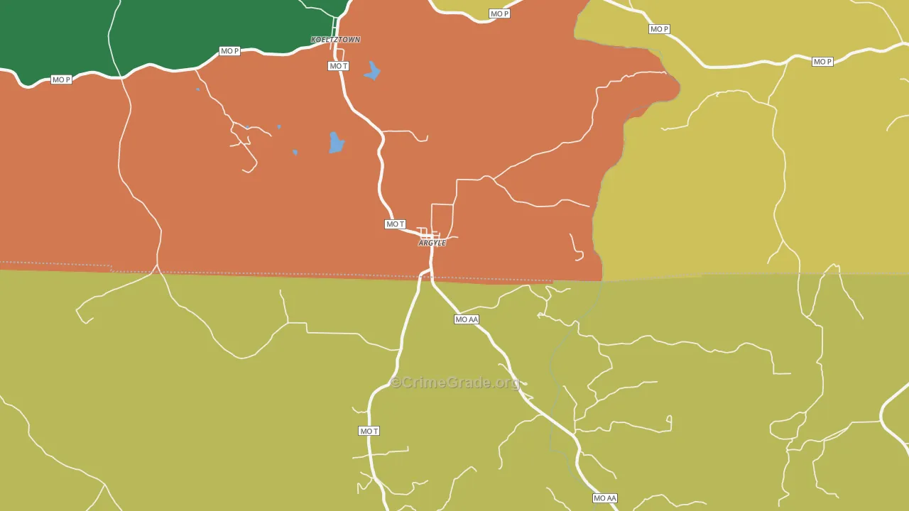65001, MO Map of Drug-Related Crime Rates