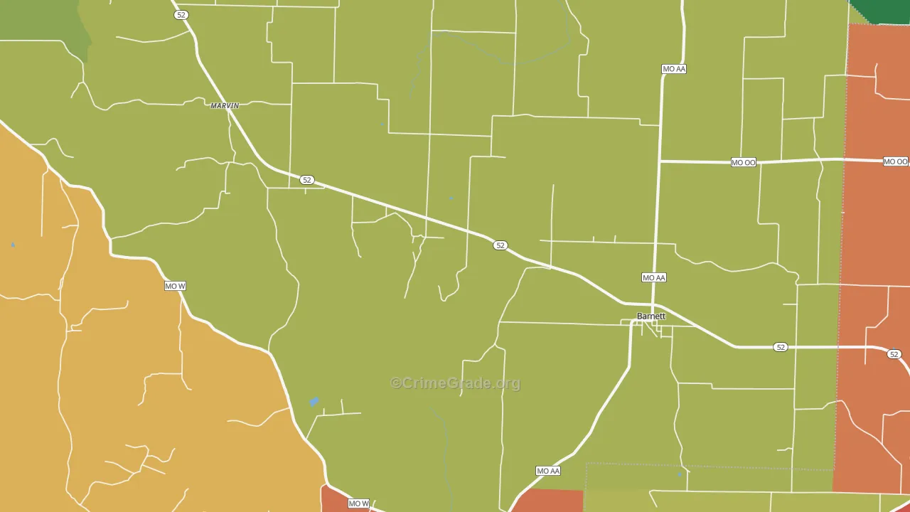 65011, MO Map of Drug-Related Crime Rates