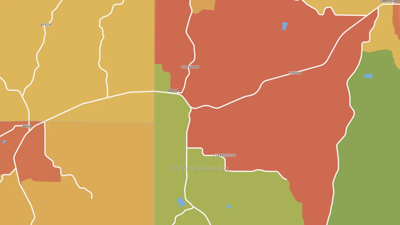 65014, MO Map of Drug-Related Crime Rates