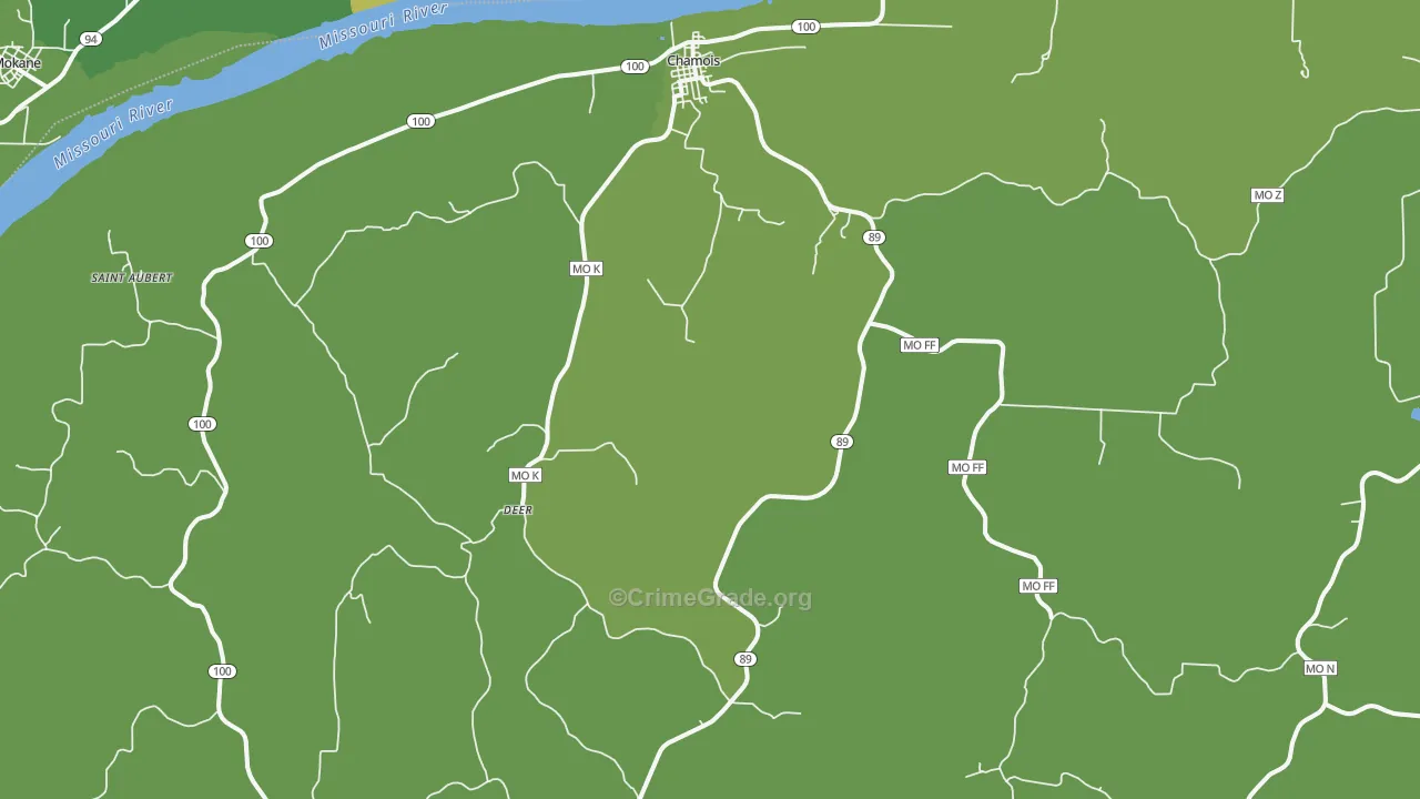 65024, MO Map of Drug-Related Crime Rates