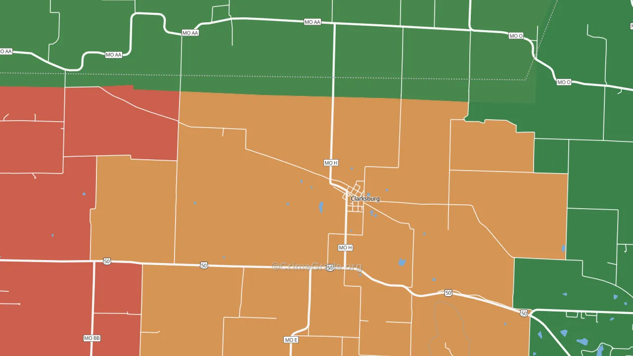 65025, MO Map of Drug-Related Crime Rates