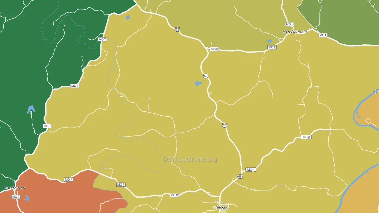 65035, MO Map of Drug-Related Crime Rates