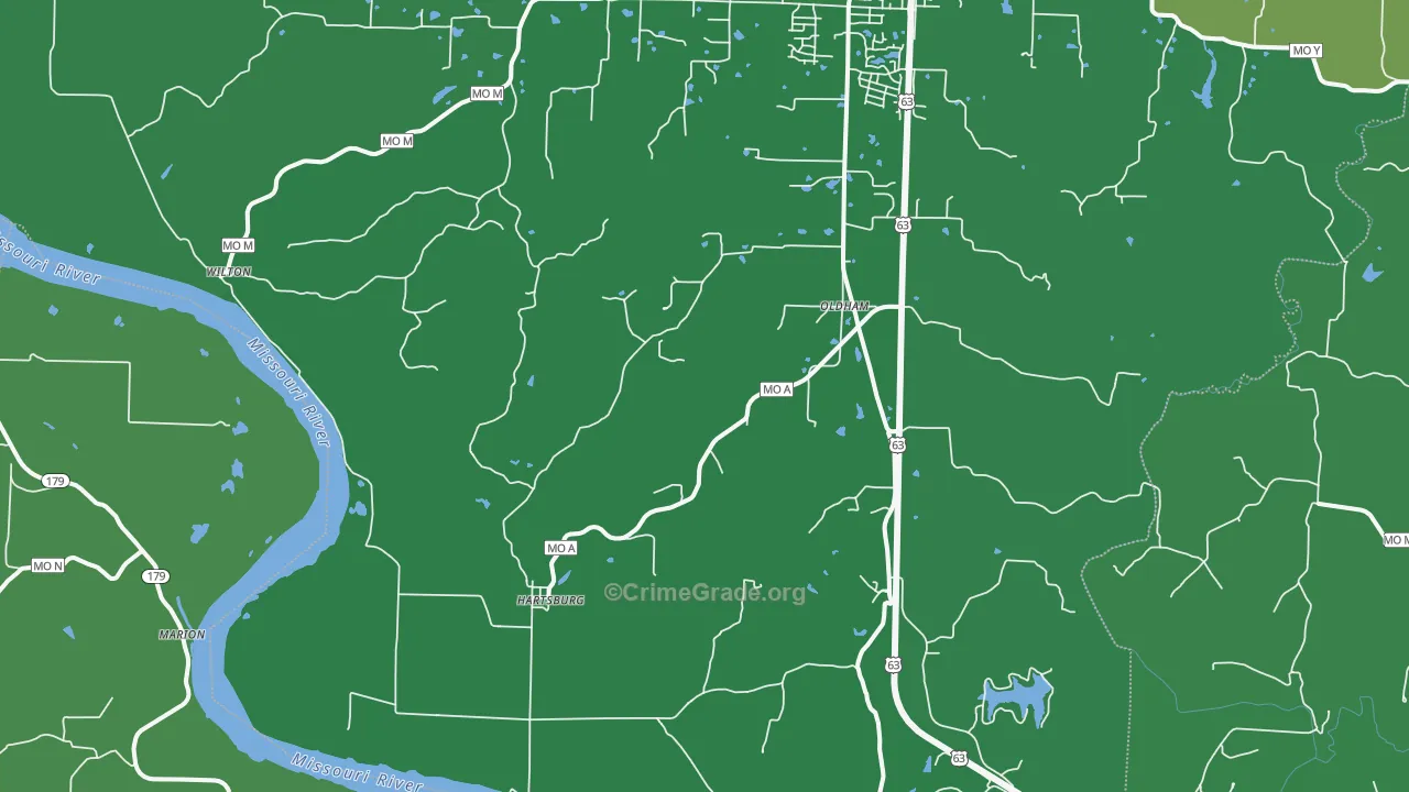 65039, MO Map of Drug-Related Crime Rates