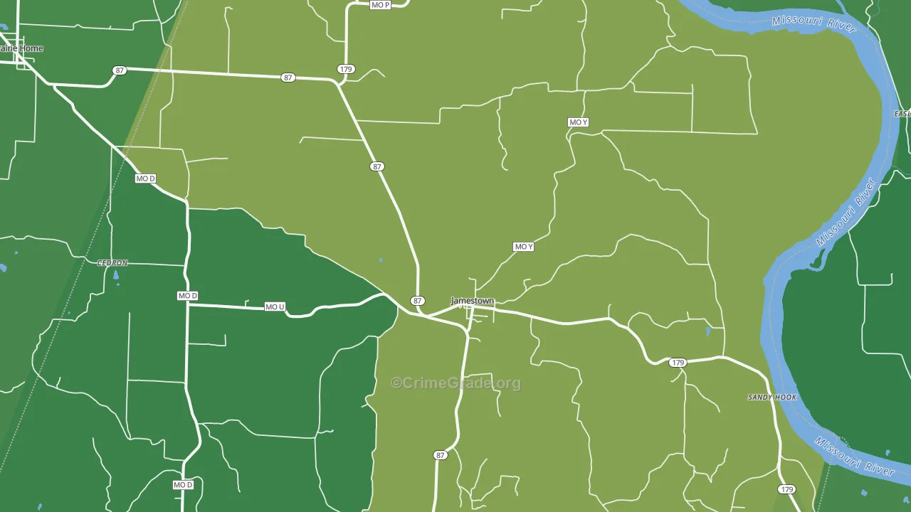 65046, MO Map of Drug-Related Crime Rates