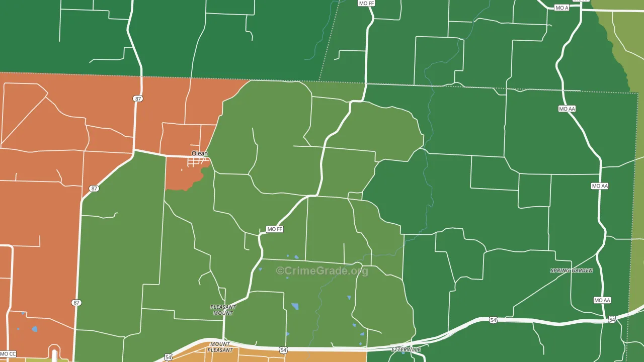65064, MO Map of Drug-Related Crime Rates