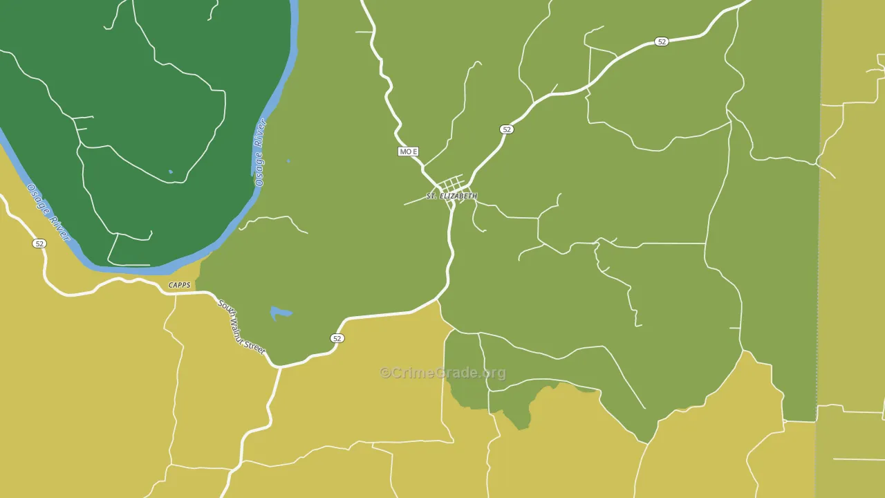 65075, MO Map of Drug-Related Crime Rates