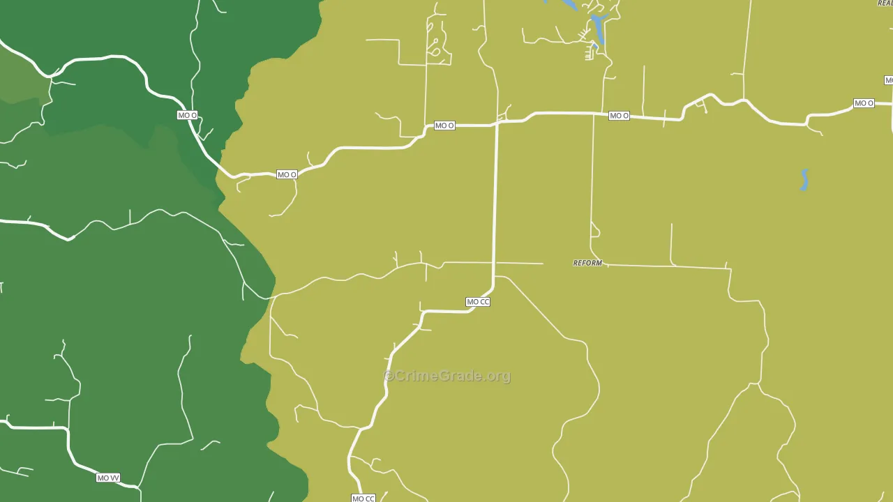 65077, MO Map of Drug-Related Crime Rates
