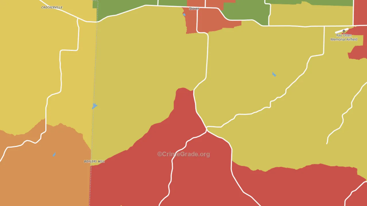 65078, MO Map of Drug-Related Crime Rates