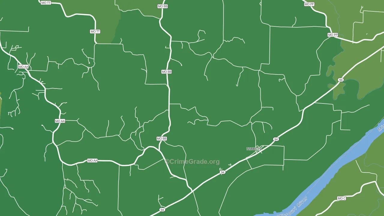 65080, MO Map of Drug-Related Crime Rates