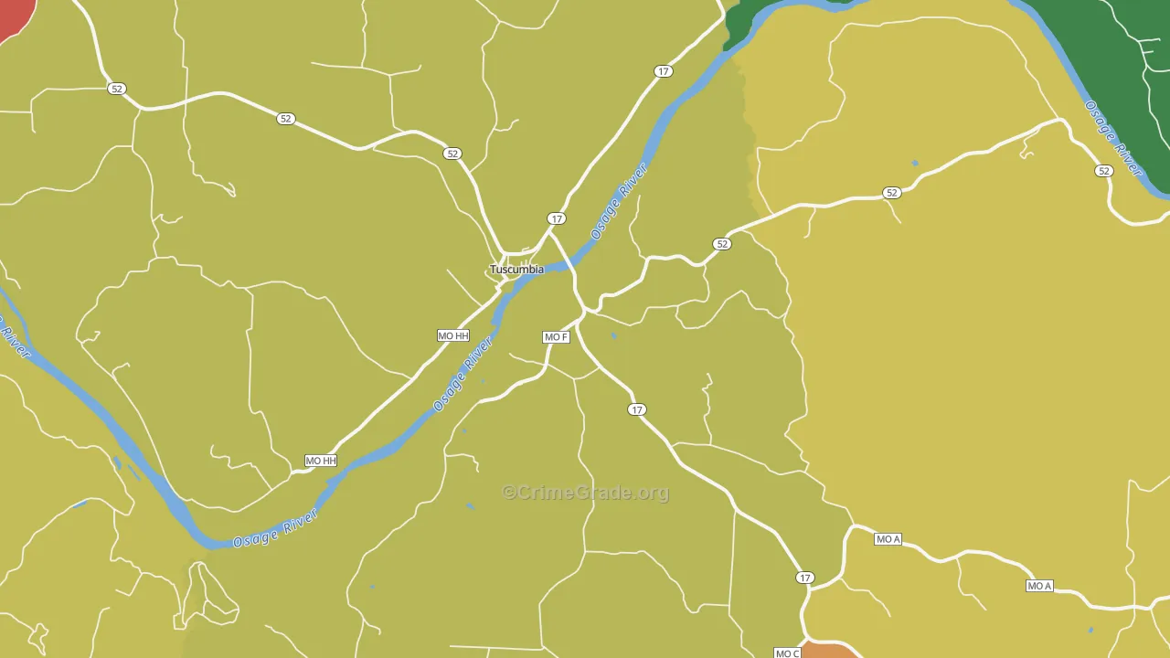 65082, MO Map of Drug-Related Crime Rates