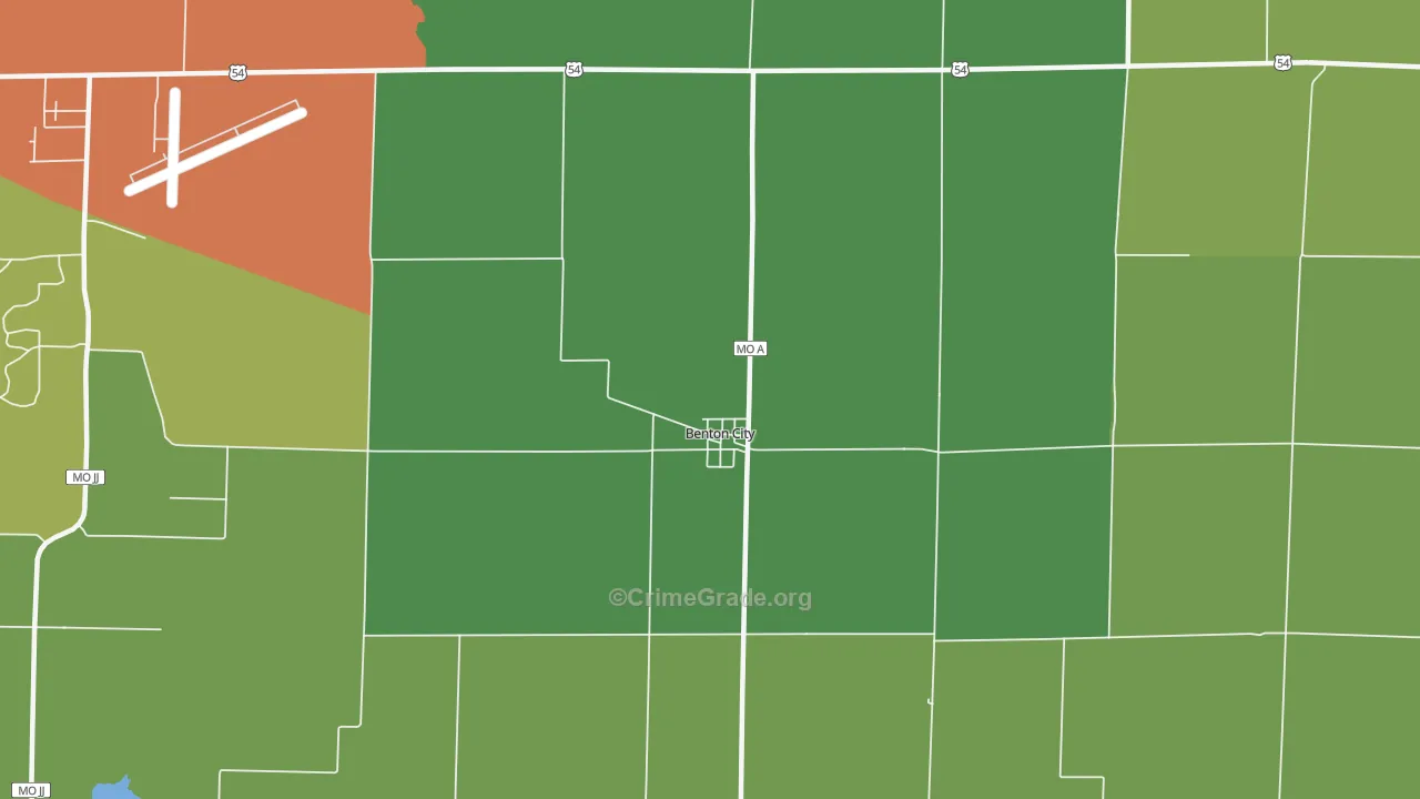 65232, MO Map of Drug-Related Crime Rates