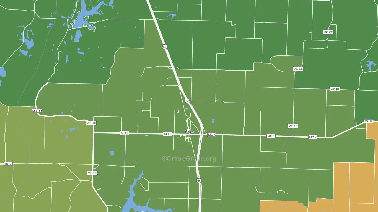 65239, MO Map of Drug-Related Crime Rates
