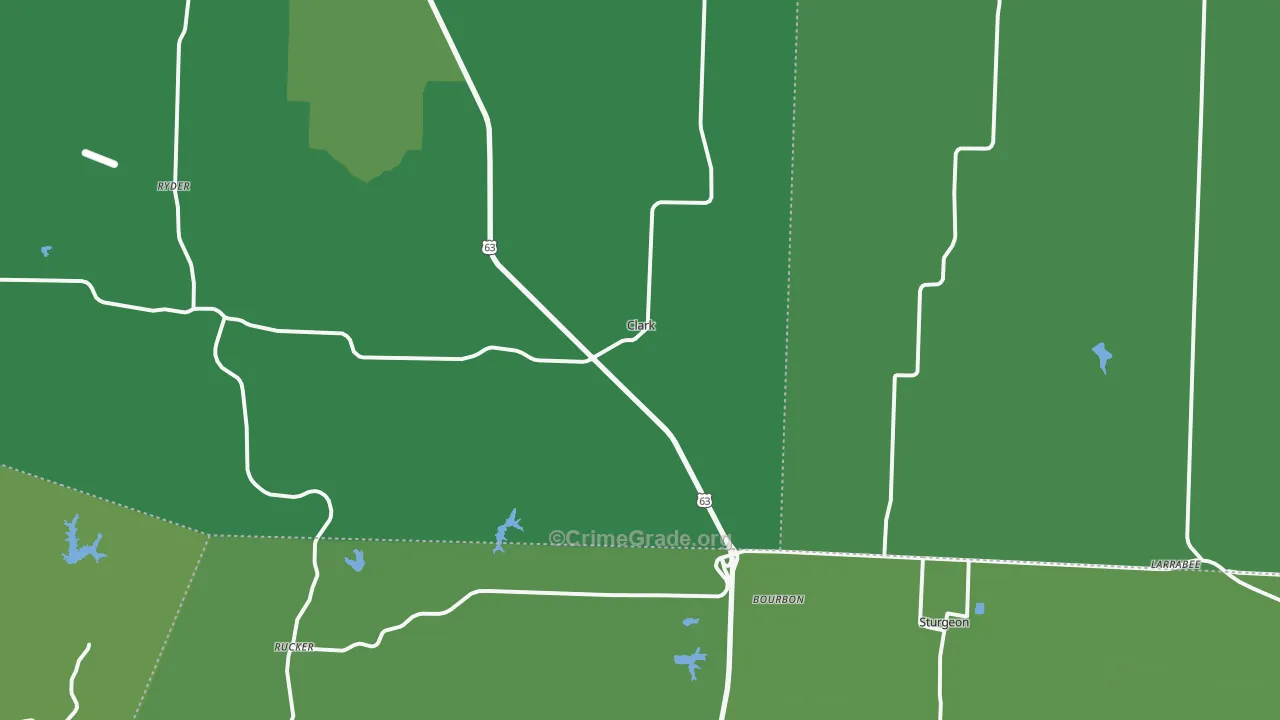 65243, MO Map of Drug-Related Crime Rates