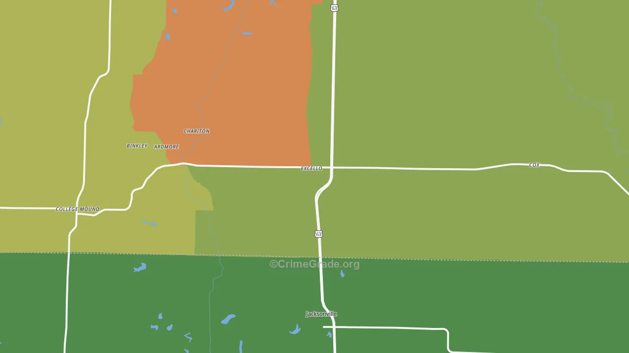 65247, MO Map of Drug-Related Crime Rates