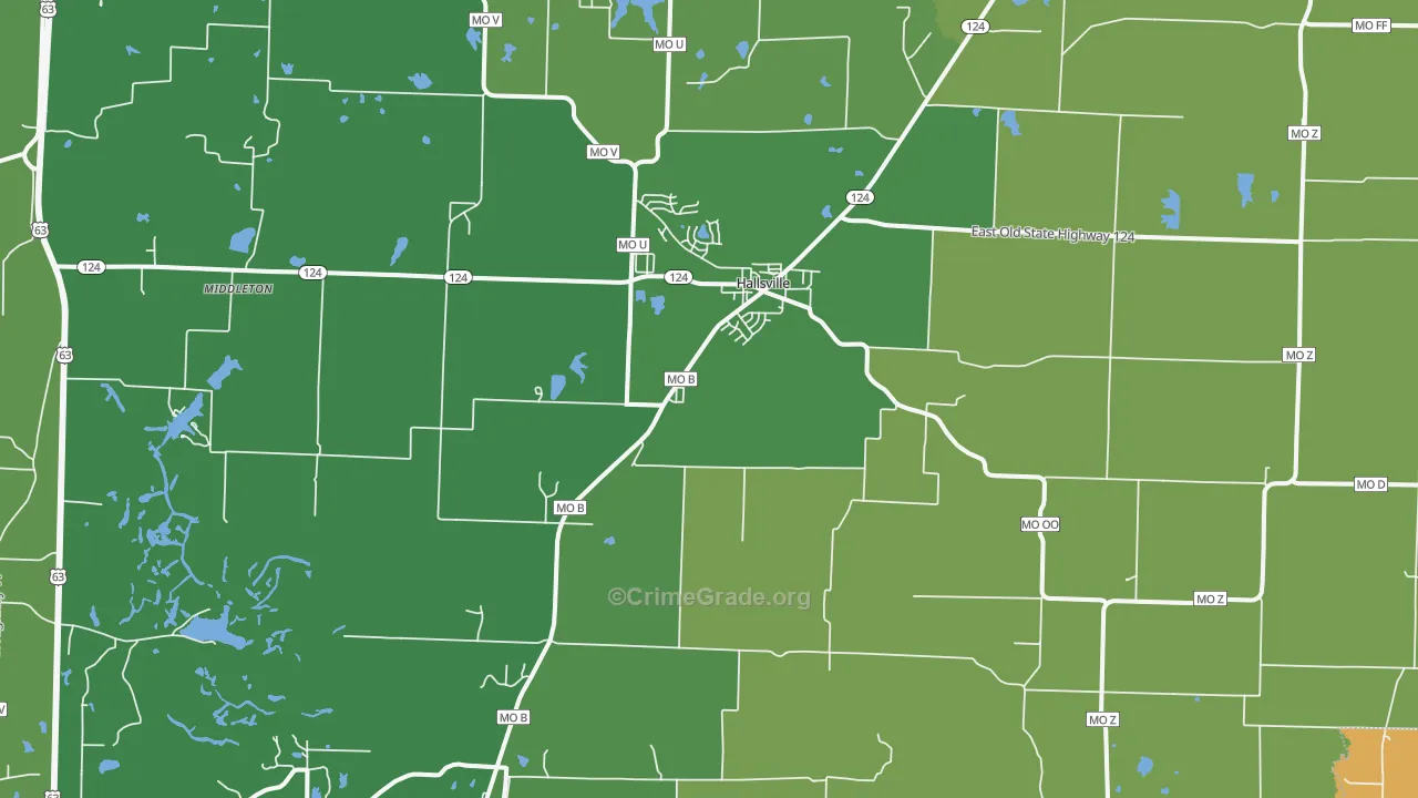 65255, MO Map of Drug-Related Crime Rates