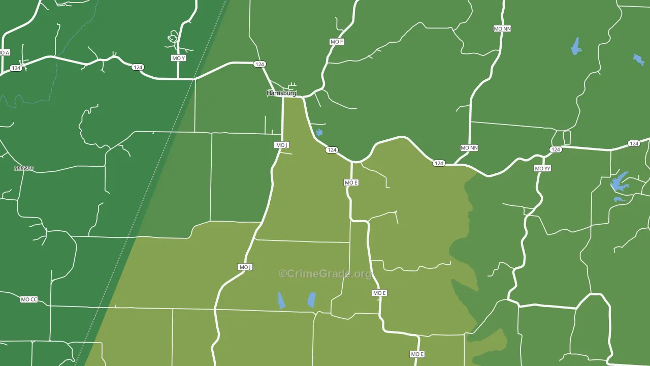 65256, MO Map of Drug-Related Crime Rates
