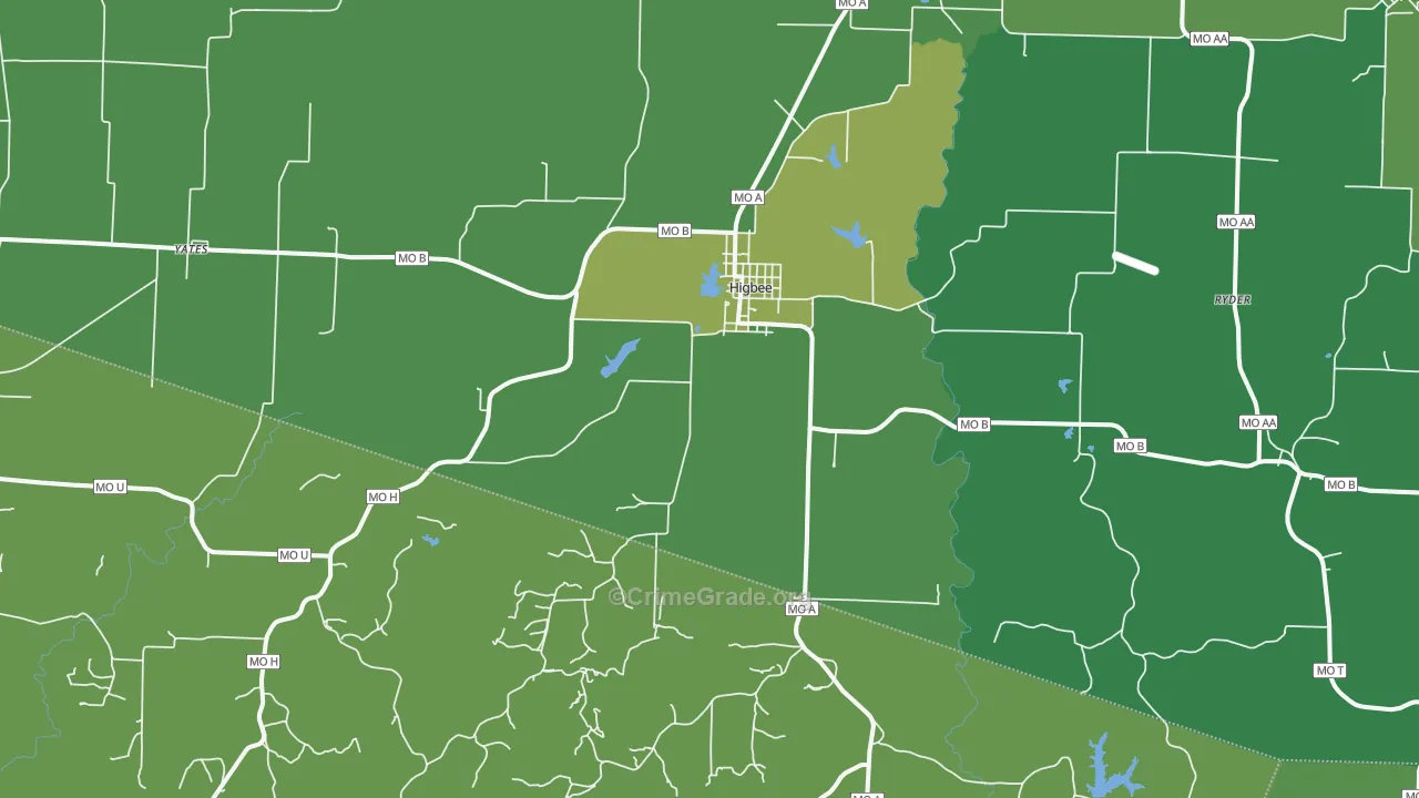 65257, MO Map of Drug-Related Crime Rates