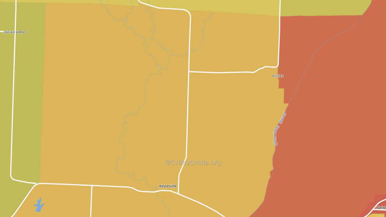 65261, MO Map of Drug-Related Crime Rates