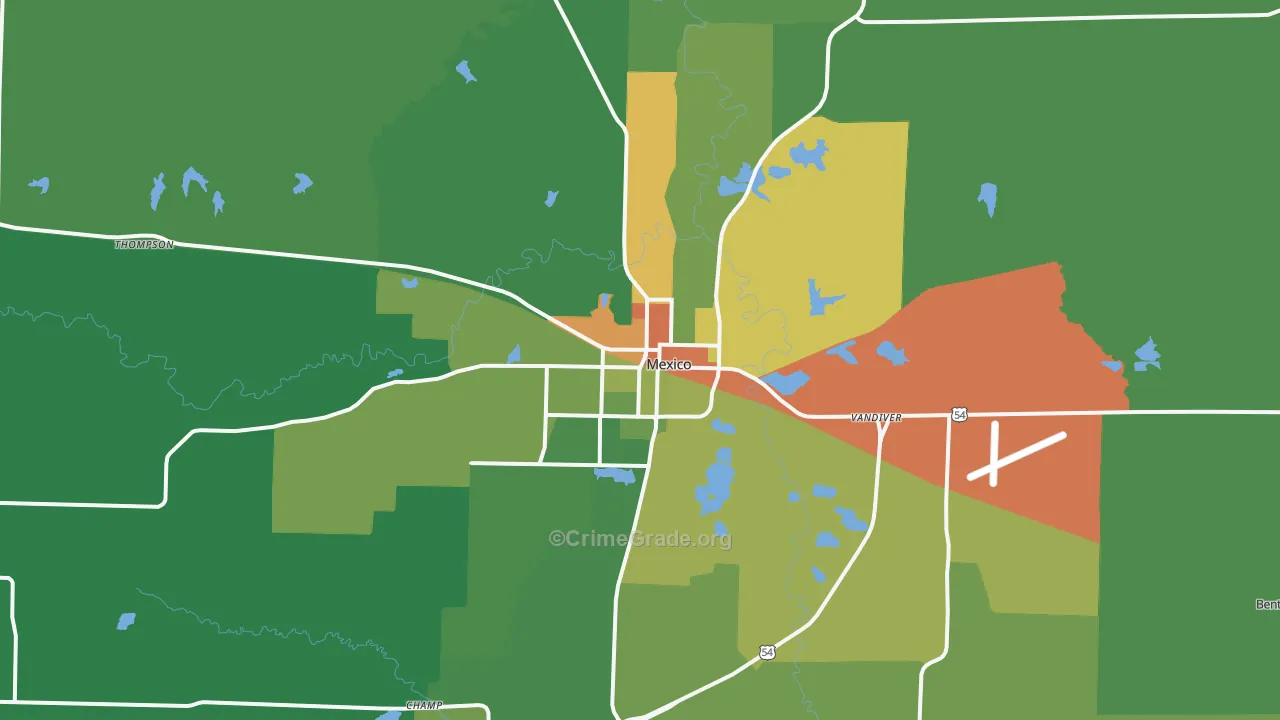 65265, MO Map of Drug-Related Crime Rates