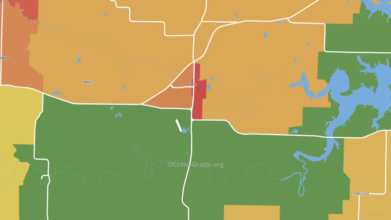 65275, MO Map of Drug-Related Crime Rates