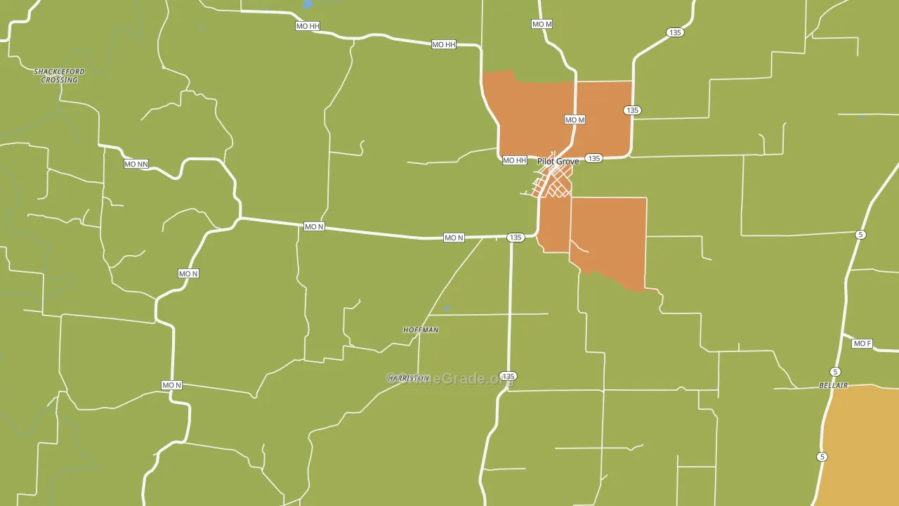 65276, MO Map of Drug-Related Crime Rates
