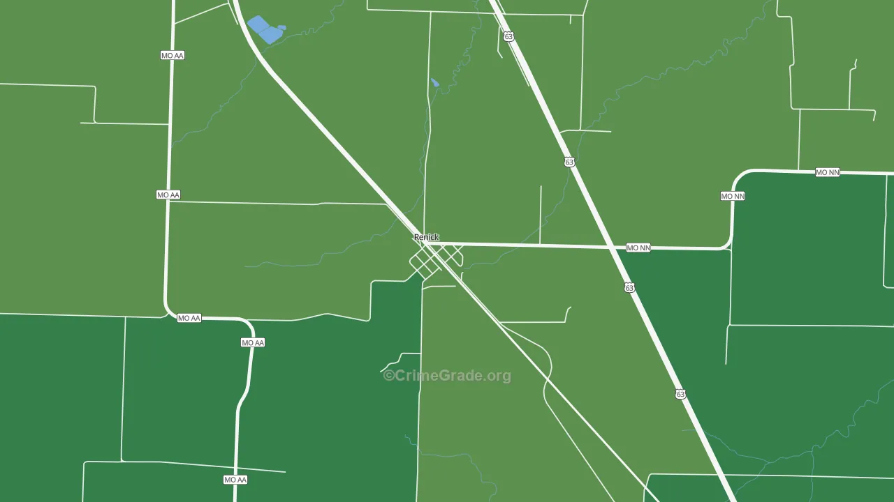 65278, MO Map of Drug-Related Crime Rates