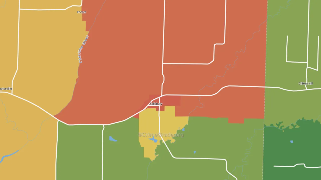 65281, MO Map of Drug-Related Crime Rates