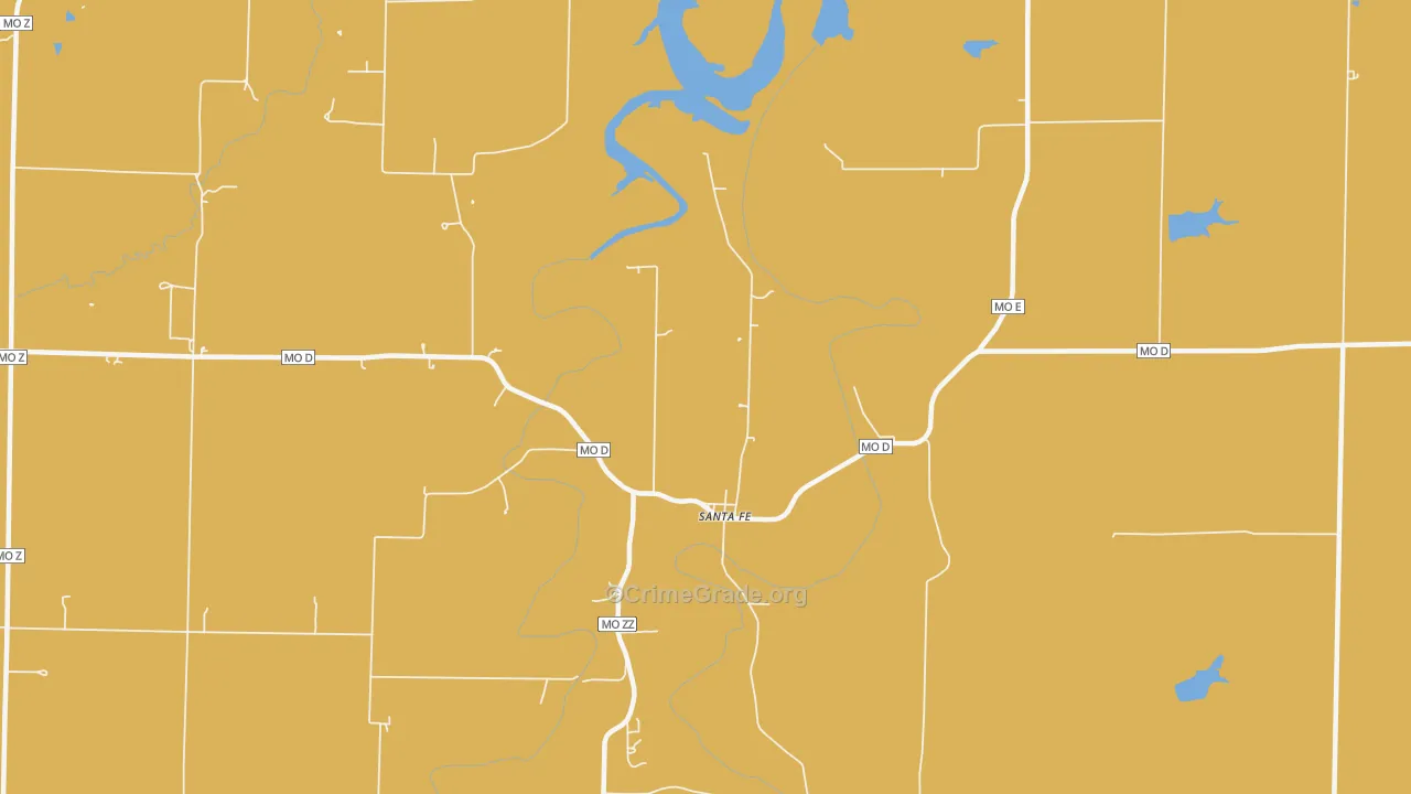 65282, MO Map of Drug-Related Crime Rates