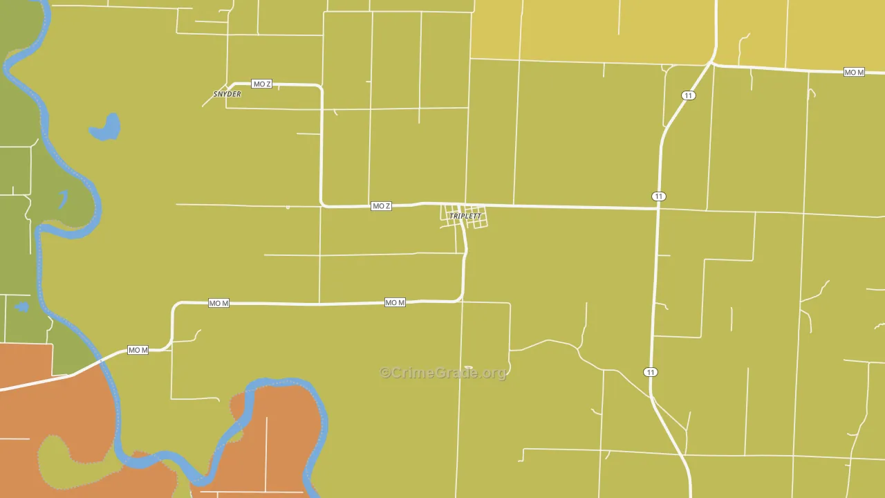 65286, MO Map of Drug-Related Crime Rates