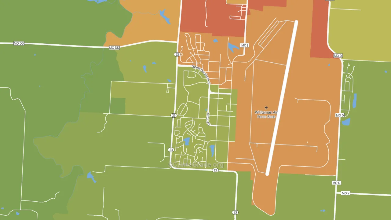 65305, MO Map of Drug-Related Crime Rates