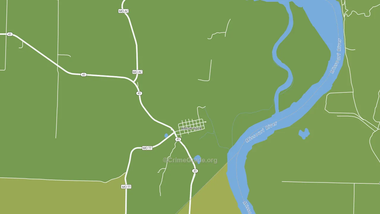 65320, MO Map of Drug-Related Crime Rates