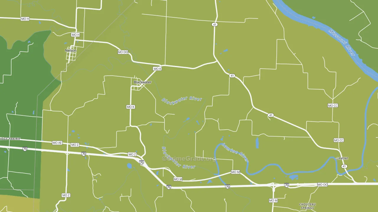 65322, MO Map of Drug-Related Crime Rates