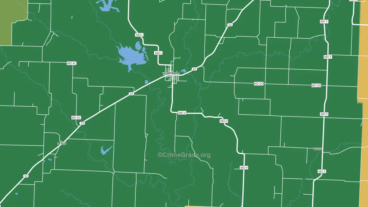 65323, MO Map of Drug-Related Crime Rates