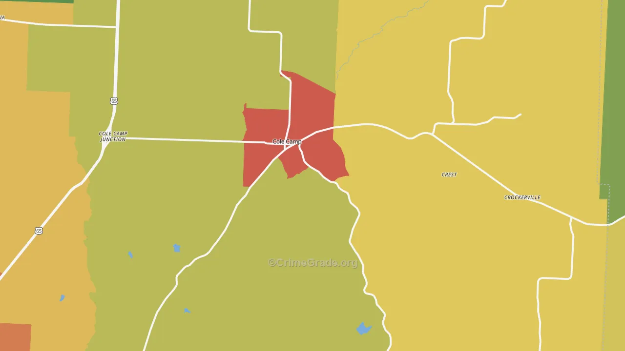 65325, MO Map of Drug-Related Crime Rates