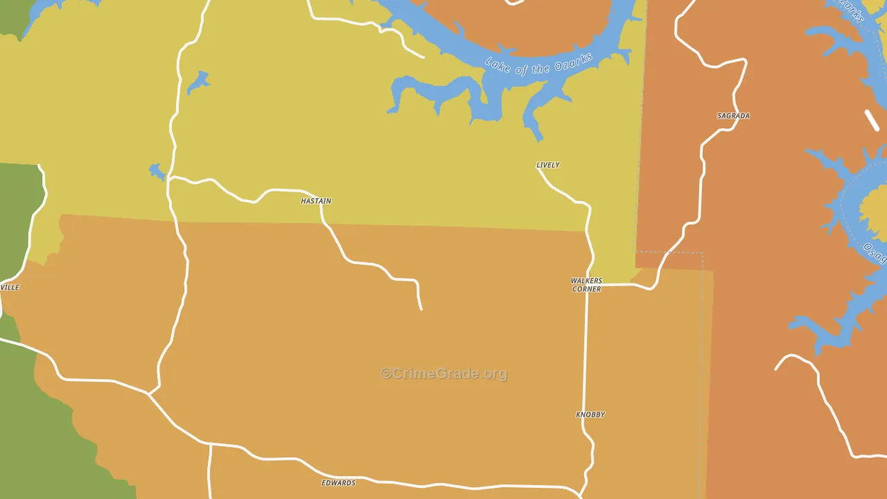 65326, MO Map of Drug-Related Crime Rates