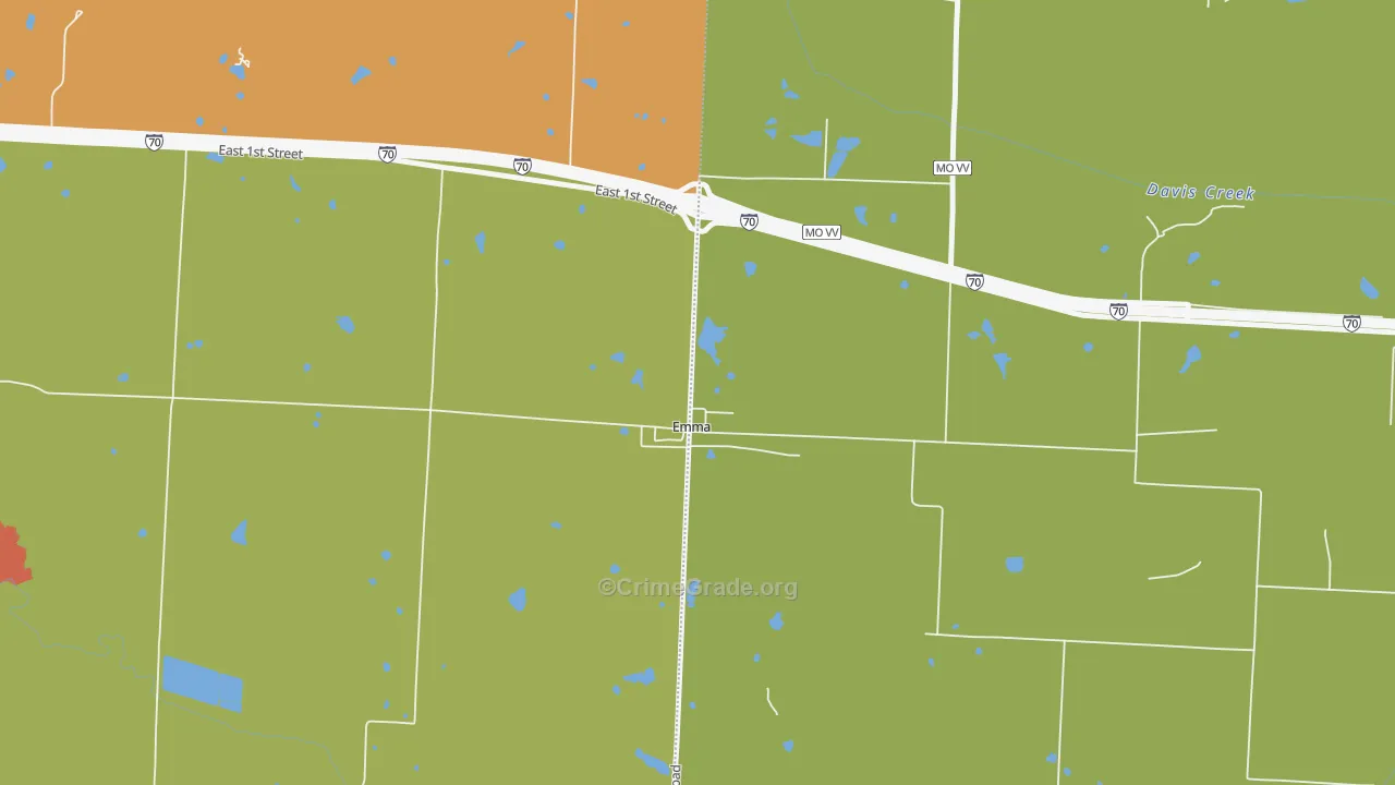 65327, MO Map of Drug-Related Crime Rates