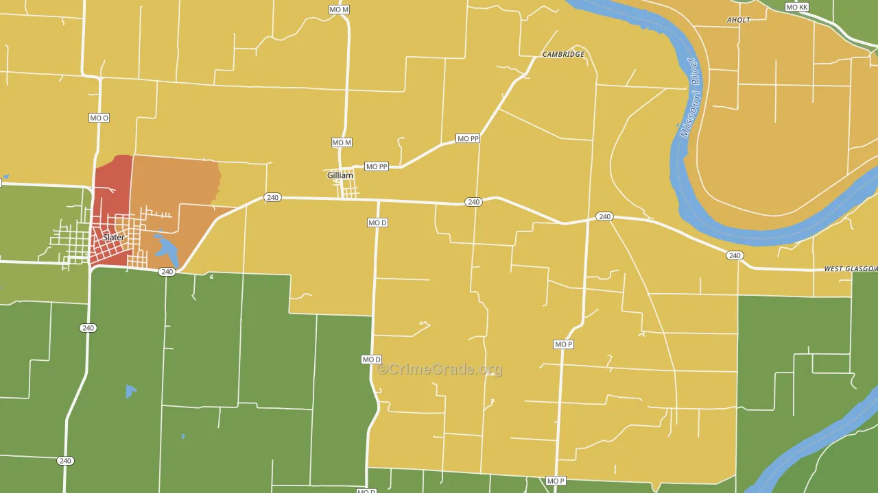65330, MO Map of Drug-Related Crime Rates