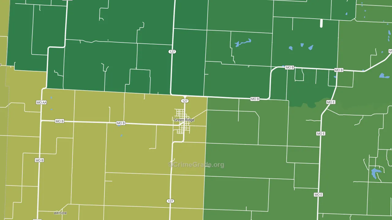 65332, MO Map of Drug-Related Crime Rates