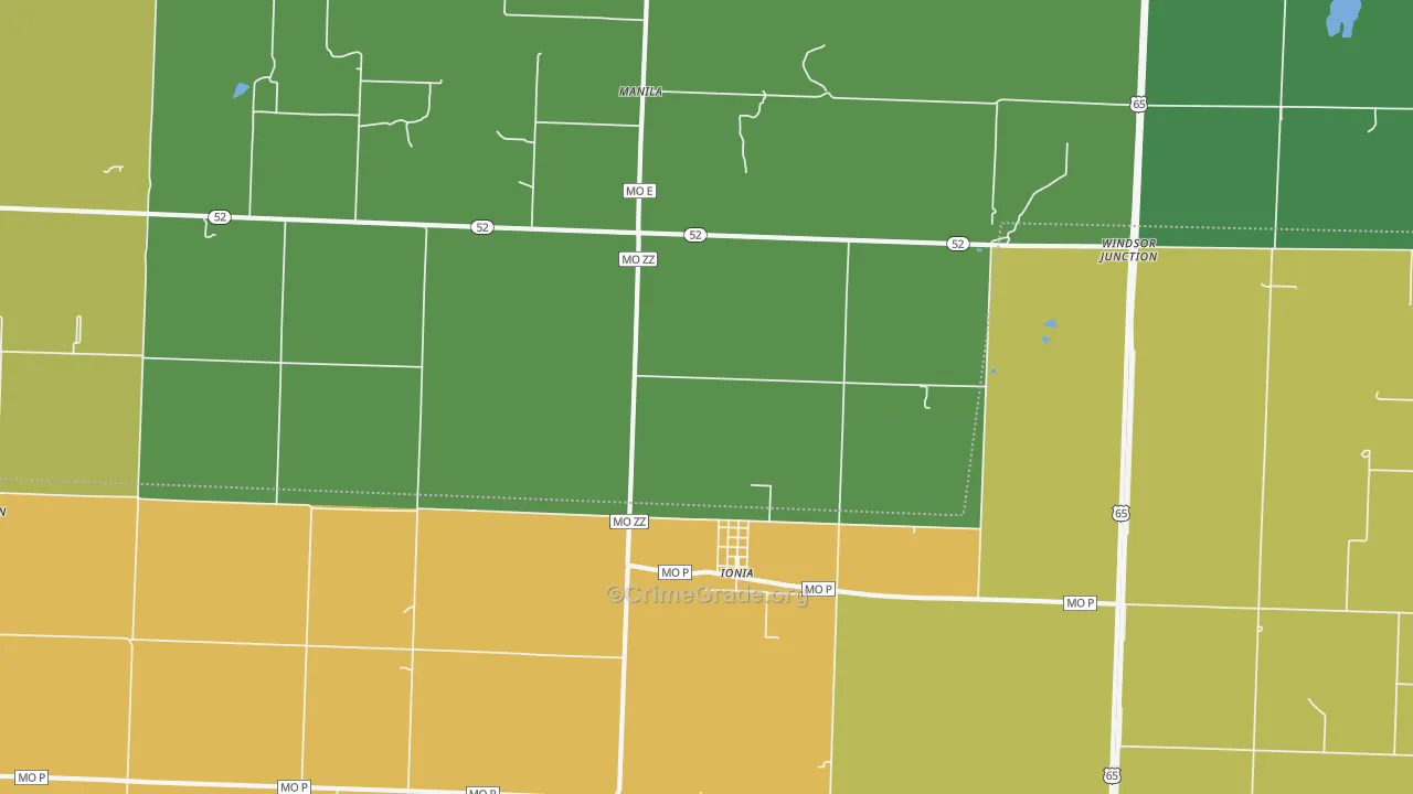 65335, MO Map of Drug-Related Crime Rates