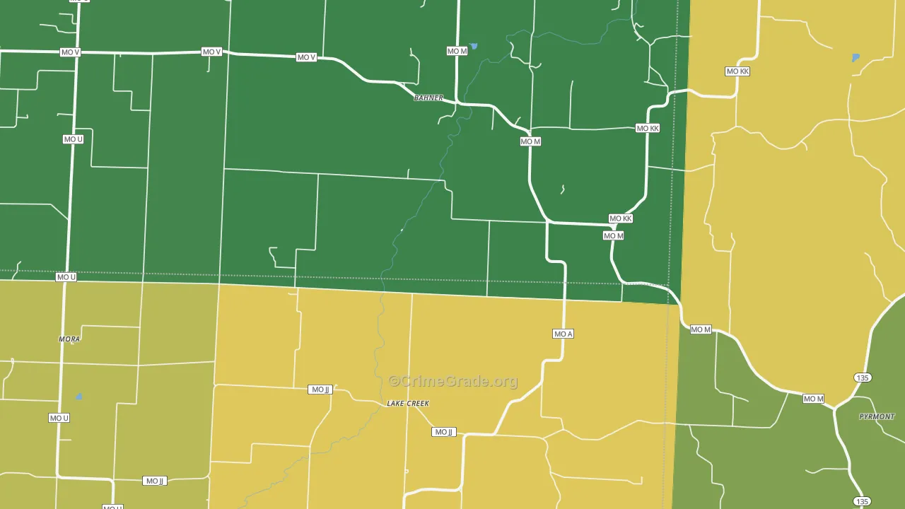 65345, MO Map of Drug-Related Crime Rates