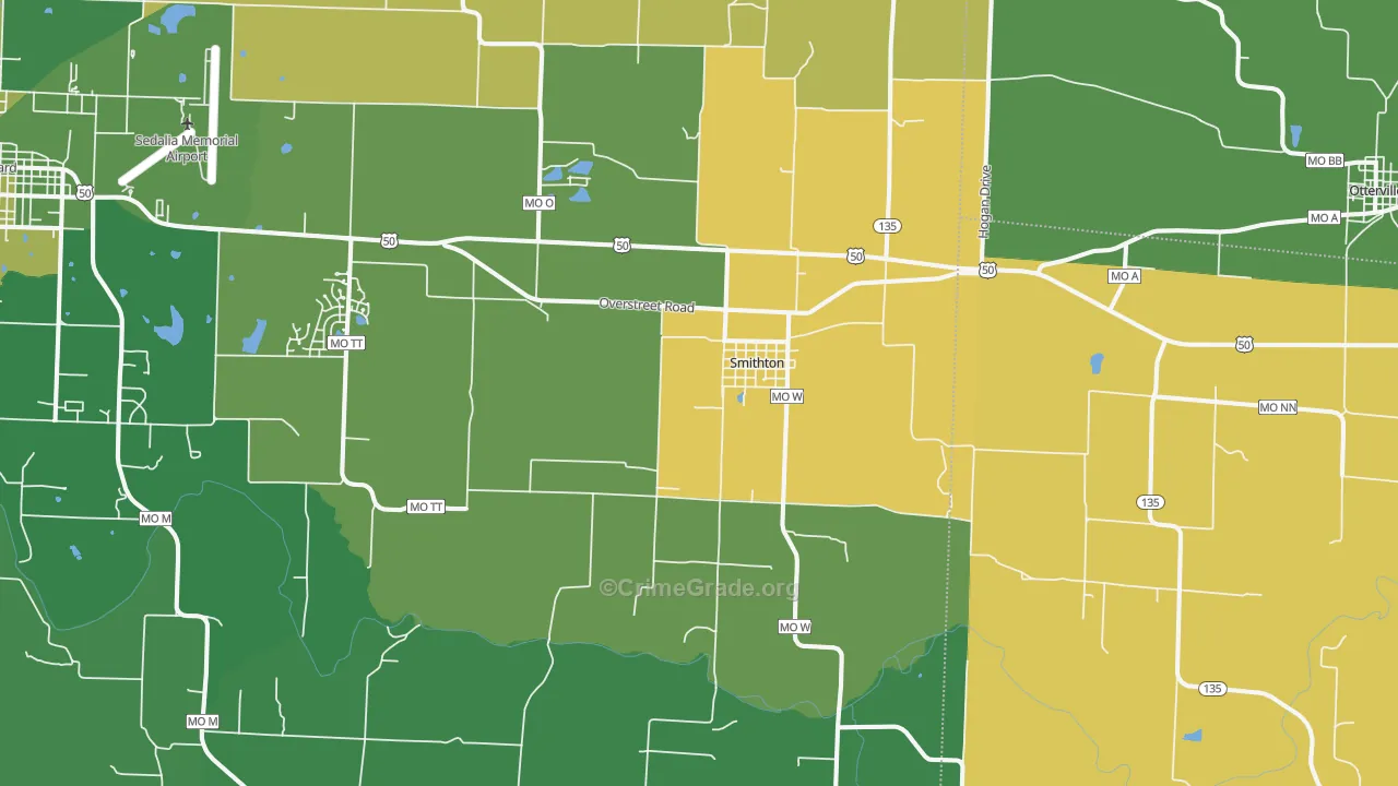 65350, MO Map of Drug-Related Crime Rates