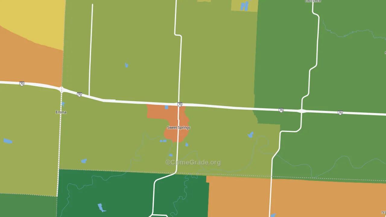 65351, MO Map of Drug-Related Crime Rates